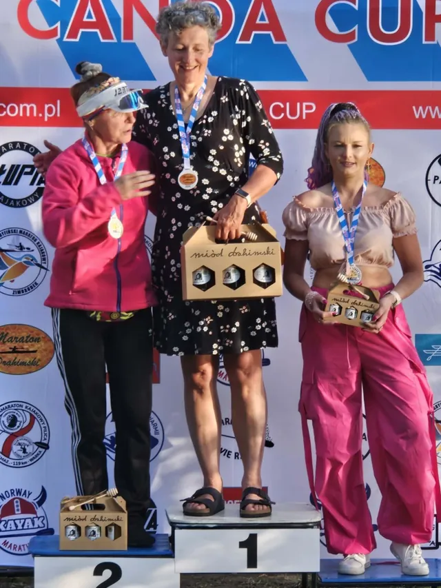 Kasia na podium Maratonu Drahimskiego